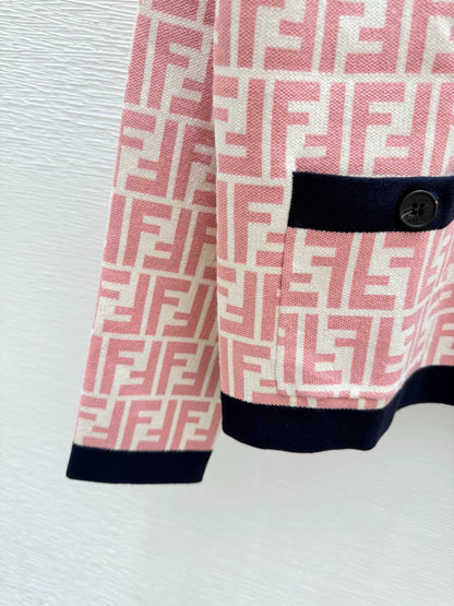 25fw Old flower knitted cardigan