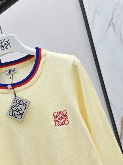 25fw Embroidered Knitted Sweater