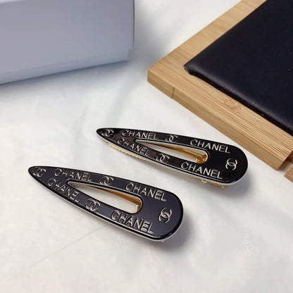 Acrylic logo hair clip