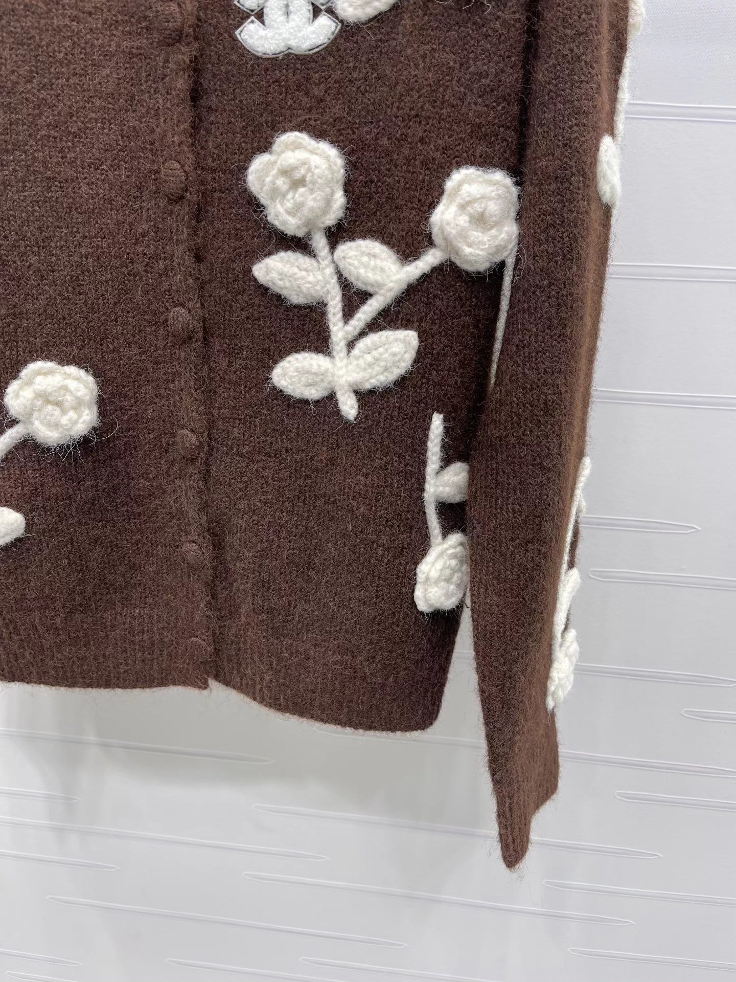 3D flower cardigan