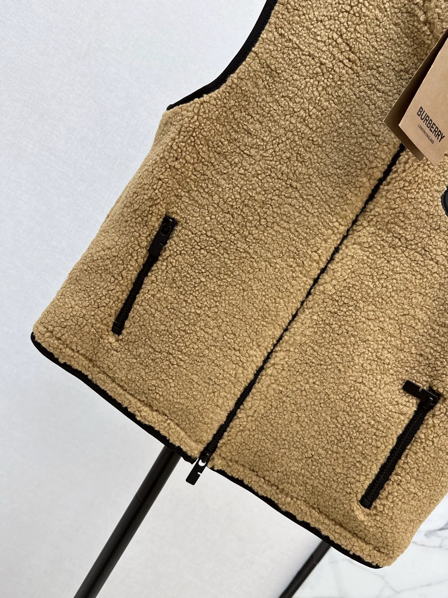 25fw Polar fleece stand collar vest