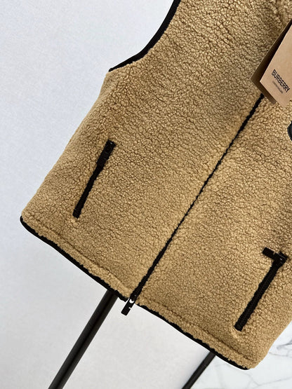 25fw Polar fleece stand collar vest