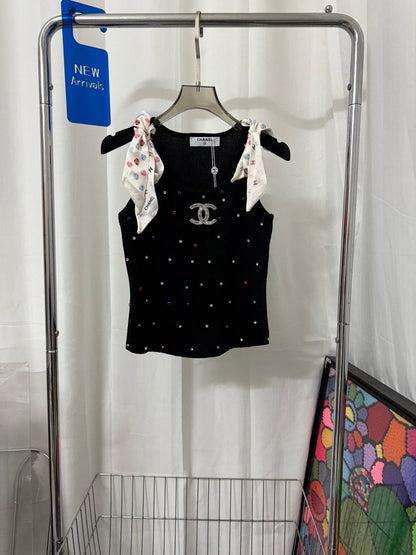 25 Summer New Diamond Scarf Vest