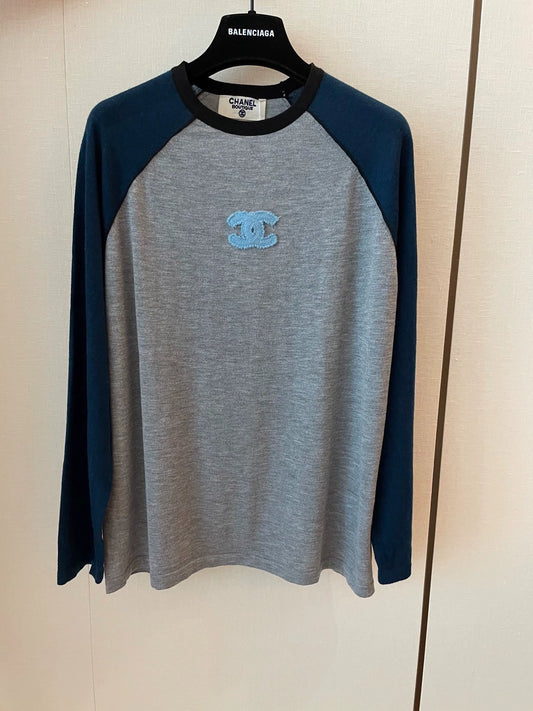 25fw New color blocked long sleeves