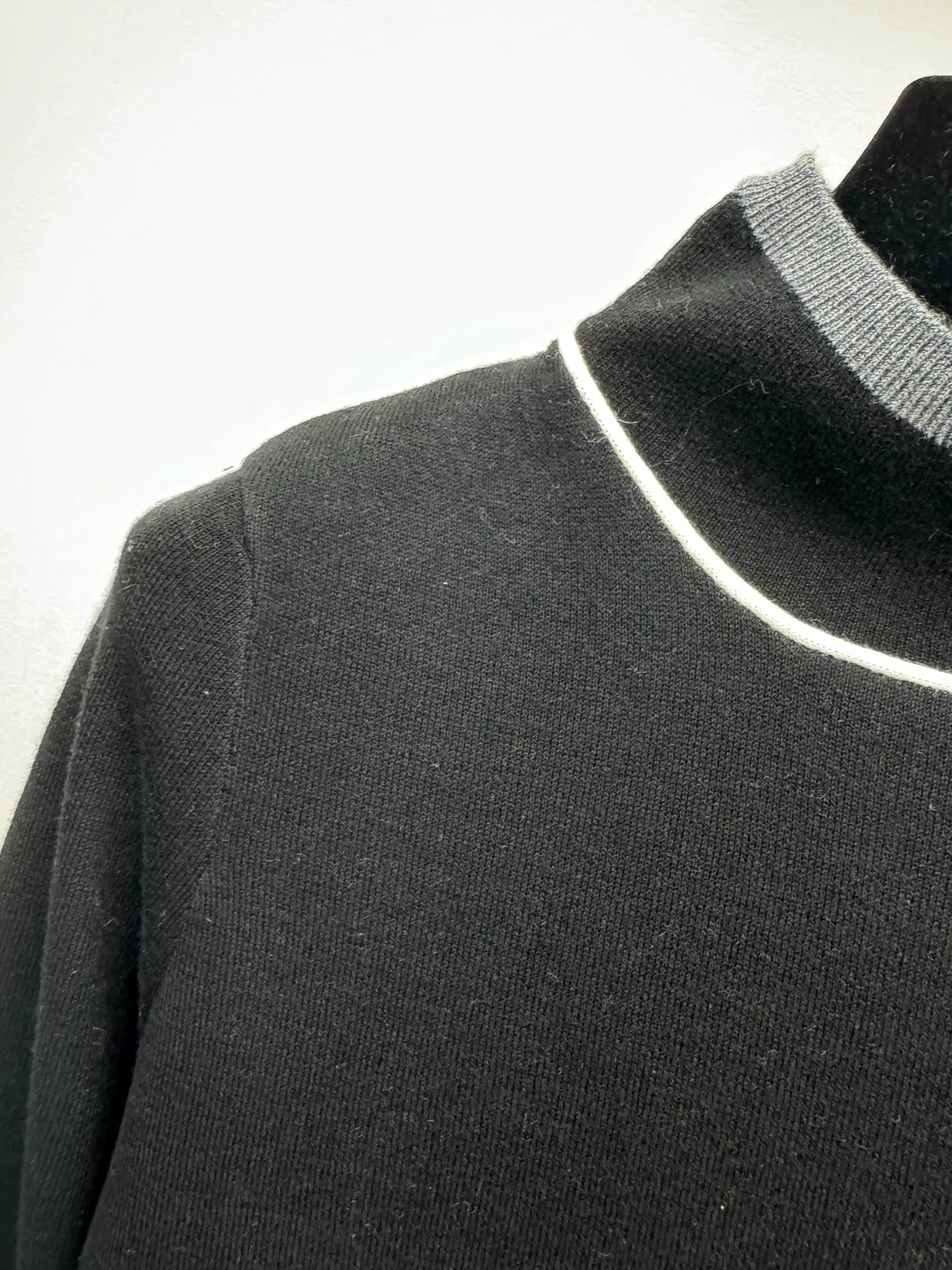 High necked woolen sweater