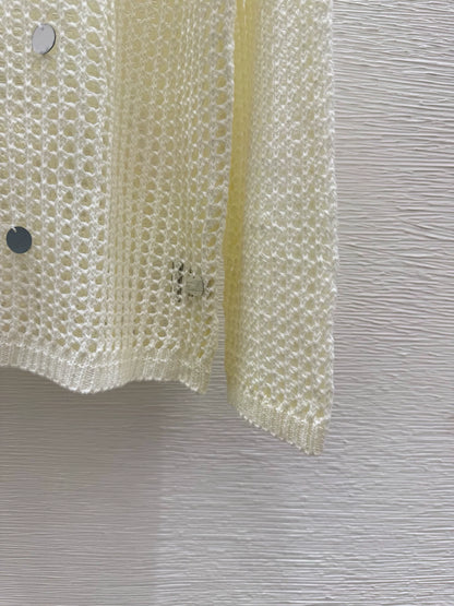 25fw Hollow knit sweater