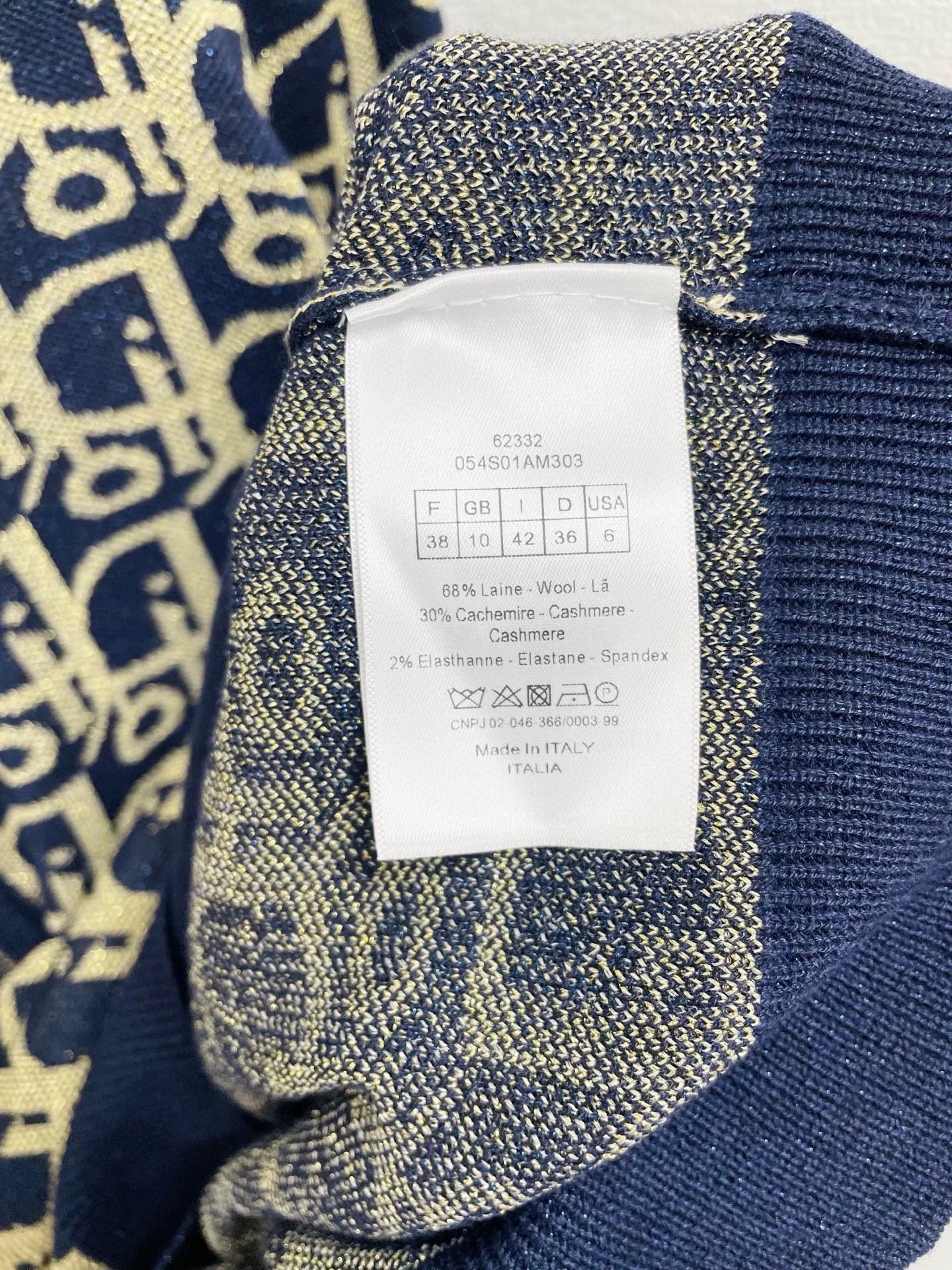 25fw Full printed logo knitted cardigan