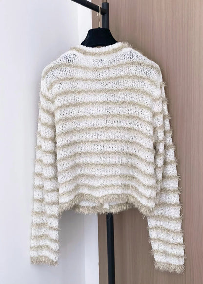 25fw Two tone V-neck cardigan