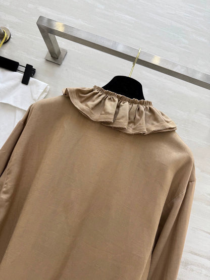 25fw Cotton and linen pleated shirt（Medieval Series）