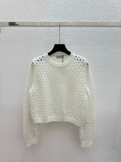 25fw Hollow knit sweater