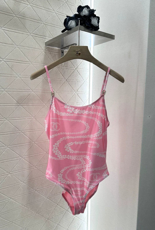 25 New Printed Halter Swimsuit