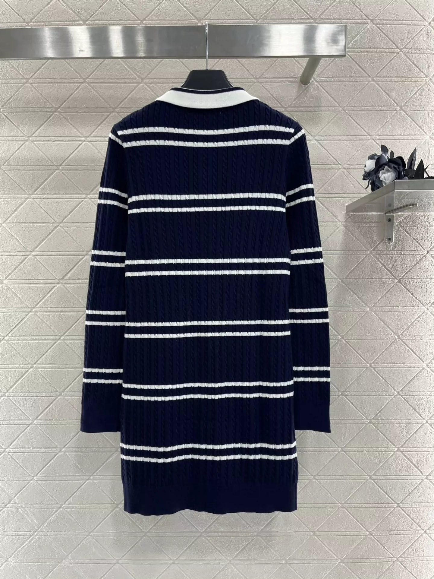 25fw Striped Knitted Dress