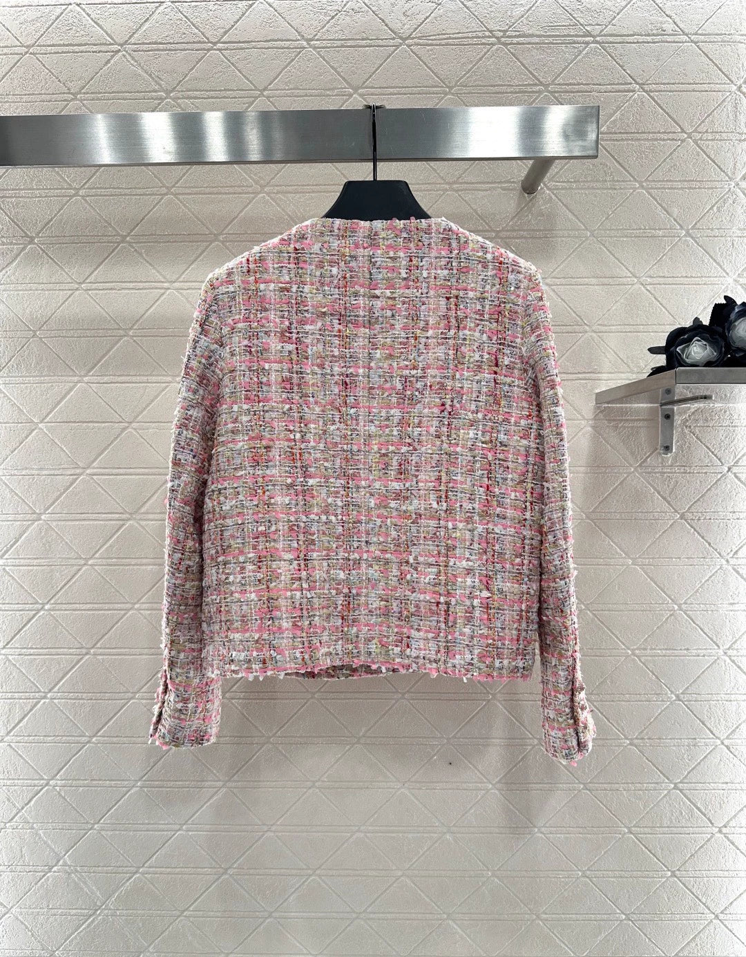 25fw Woolen round neck dress jacket