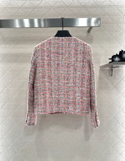 25fw Woolen round neck dress jacket