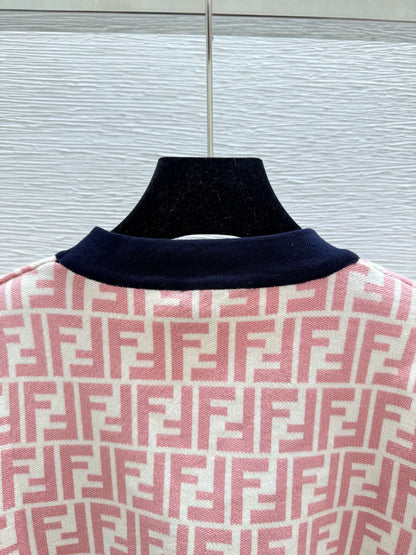 25fw Old flower knitted cardigan