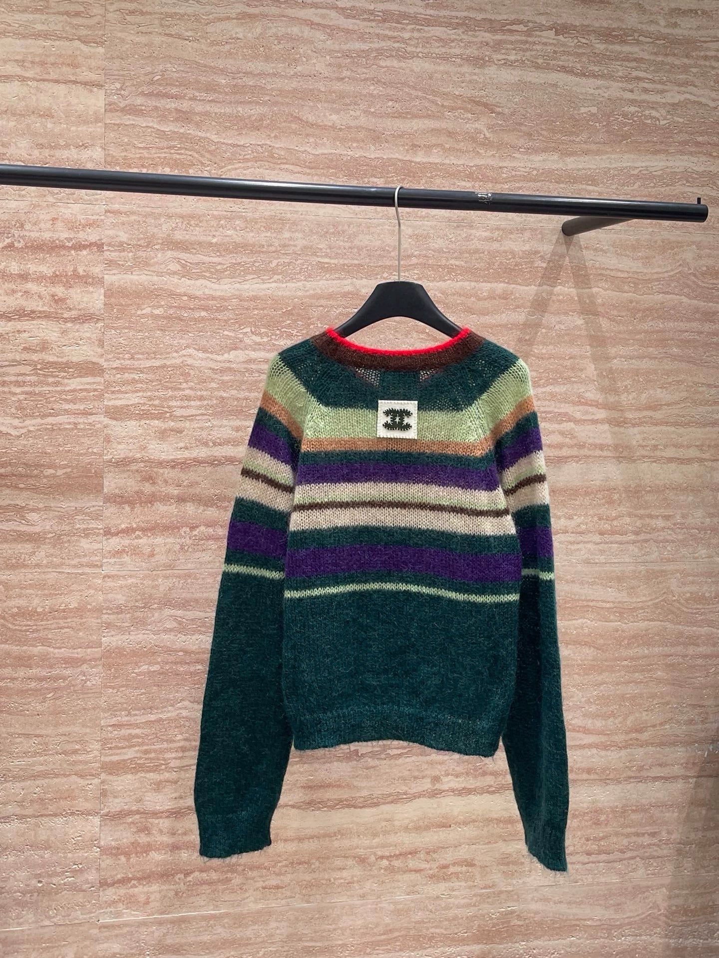 25fw Contrasting cardigan(vintage series)