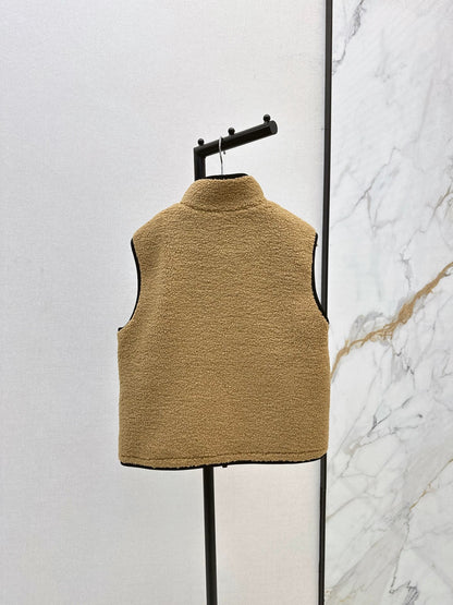 25fw Polar fleece stand collar vest