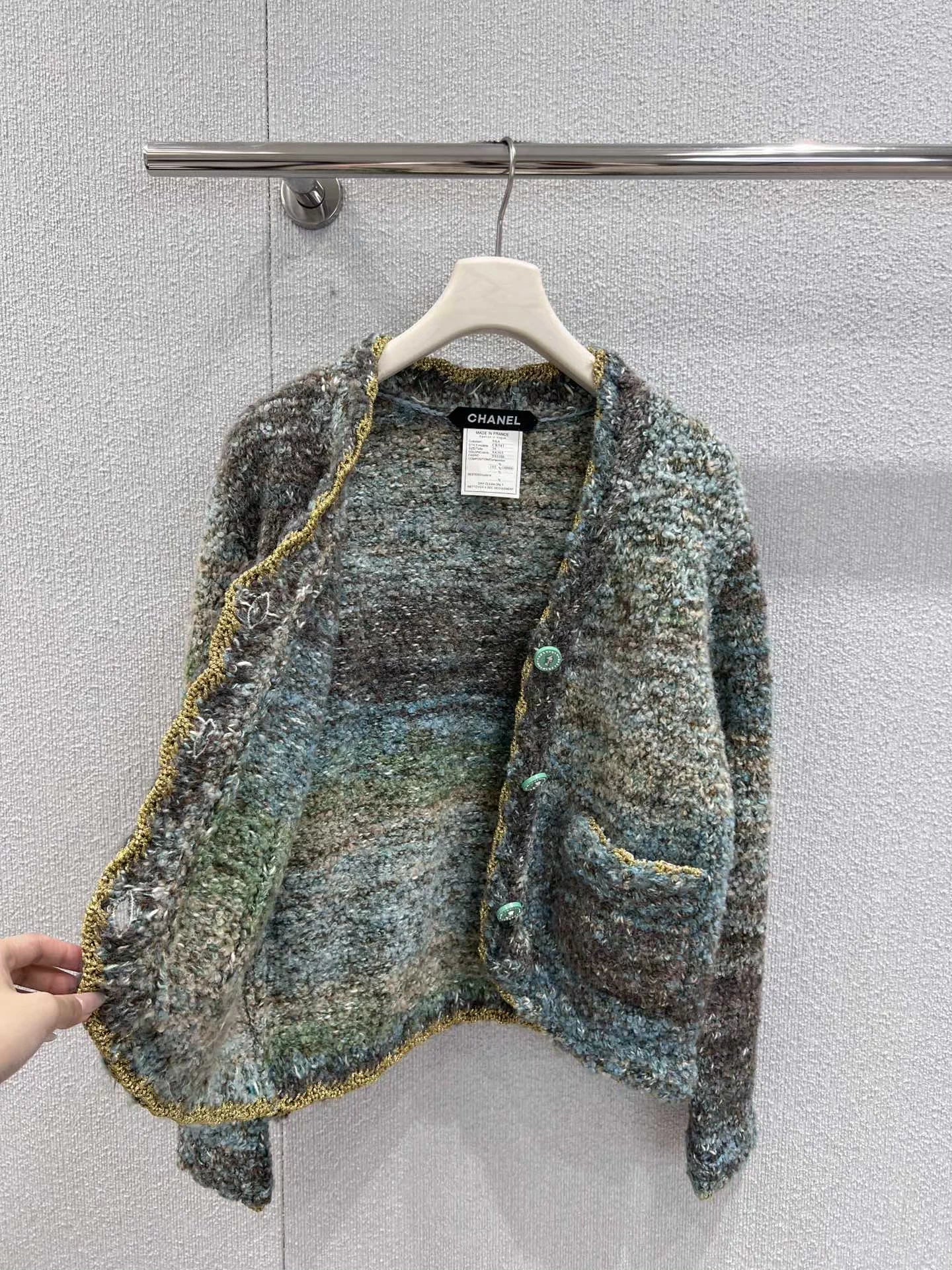 Misty Forest V-neck Knitted Cardigan