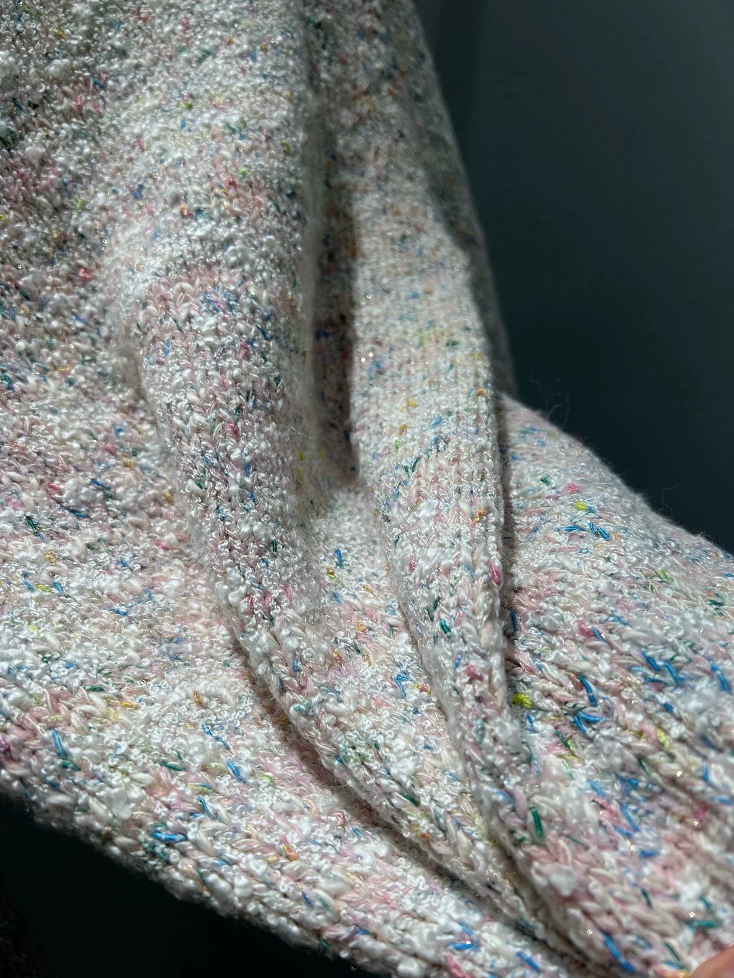 Collared knit wool sweater