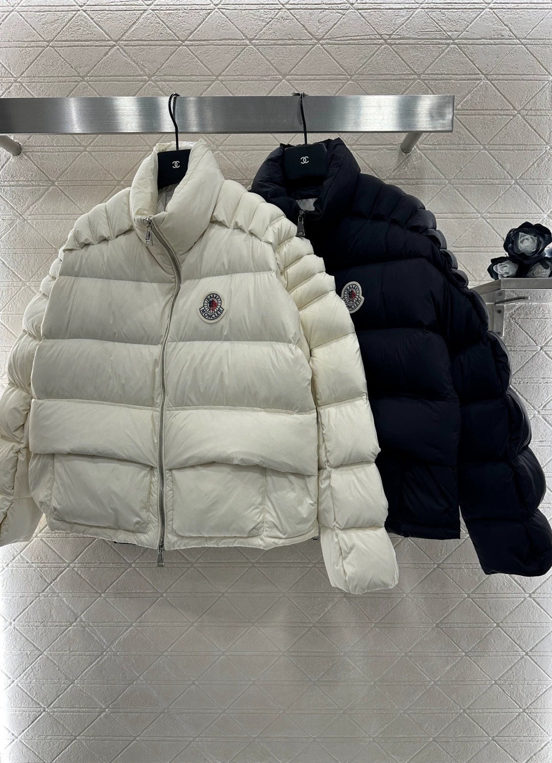 Standing collar down jacket