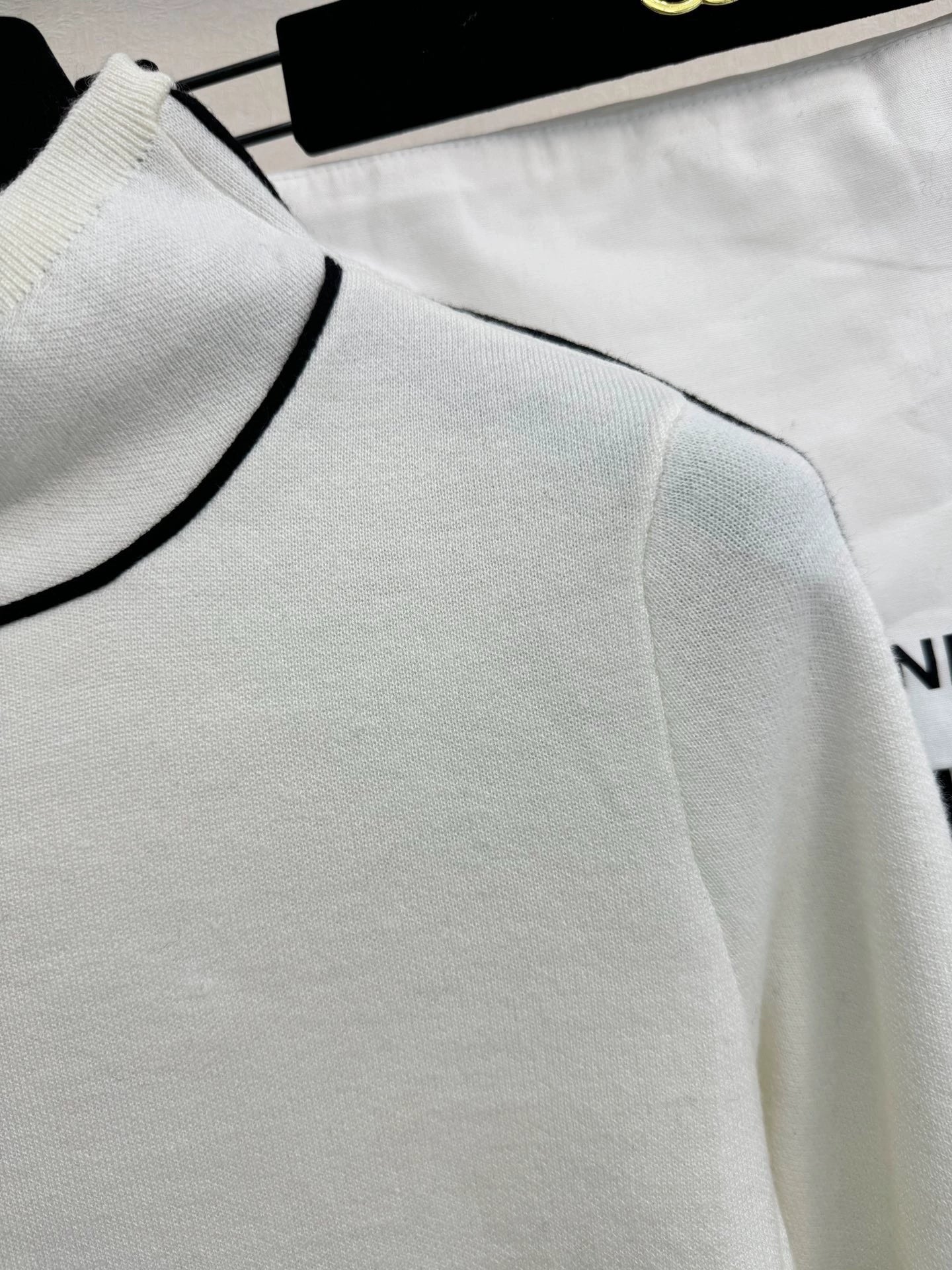 High necked woolen sweater