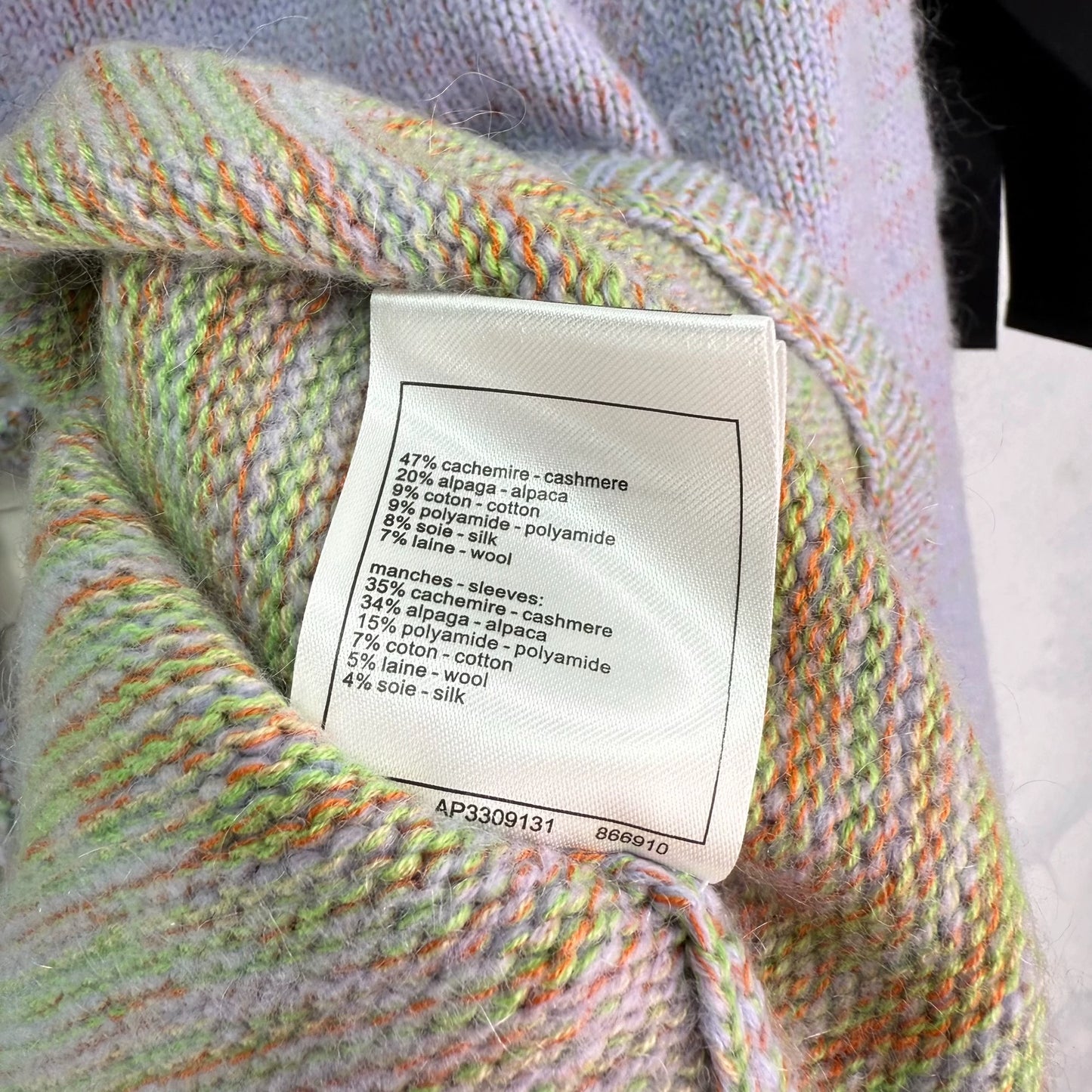 25fw Purple knitted cardigan