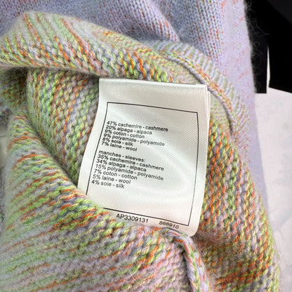 25fw Purple knitted cardigan