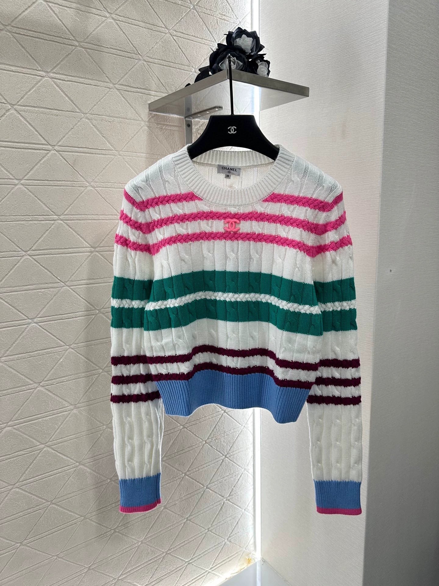 25 Colorful Striped Crochet Pullover Sweater