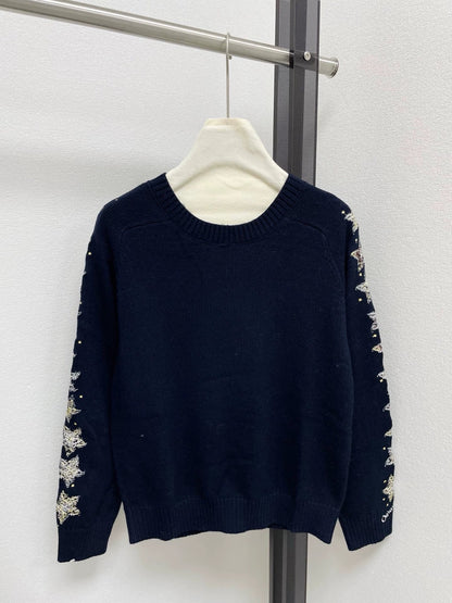 25fw new embroidered sweater