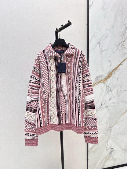 25fw Flower jacquard sweater