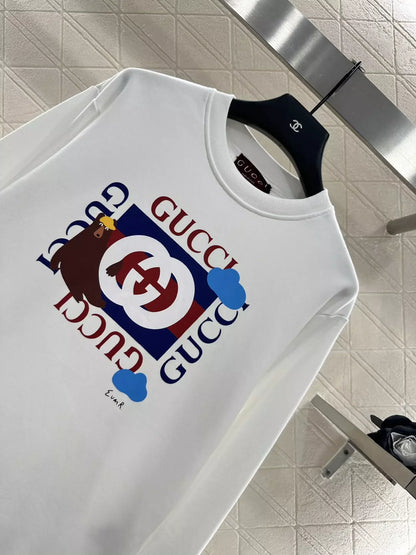 25fw Round neck letter contrasting hoodie