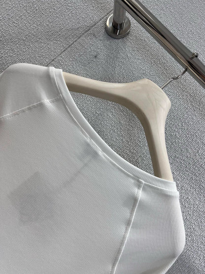 25Fw micro embroidered long sleeved base T-shirt