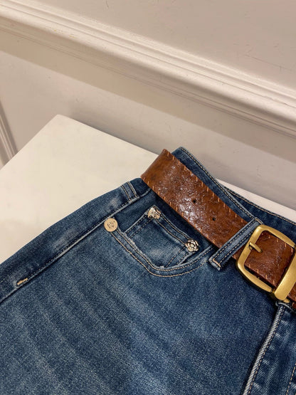 High waisted slightly flared jeans