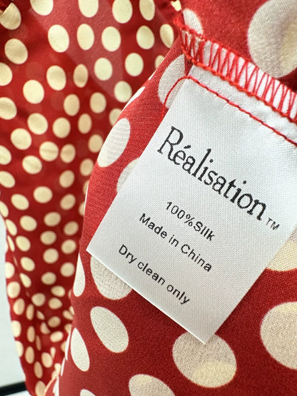 25fw Red polka dot dress