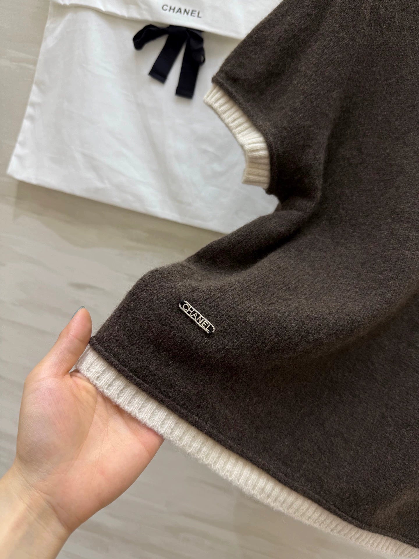 25fw Raccoon plush short sleeved shirt