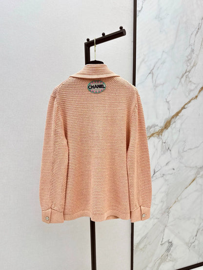 25fw Collar jacket knitted jacket