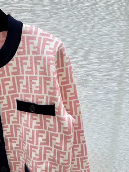 25fw Old flower knitted cardigan