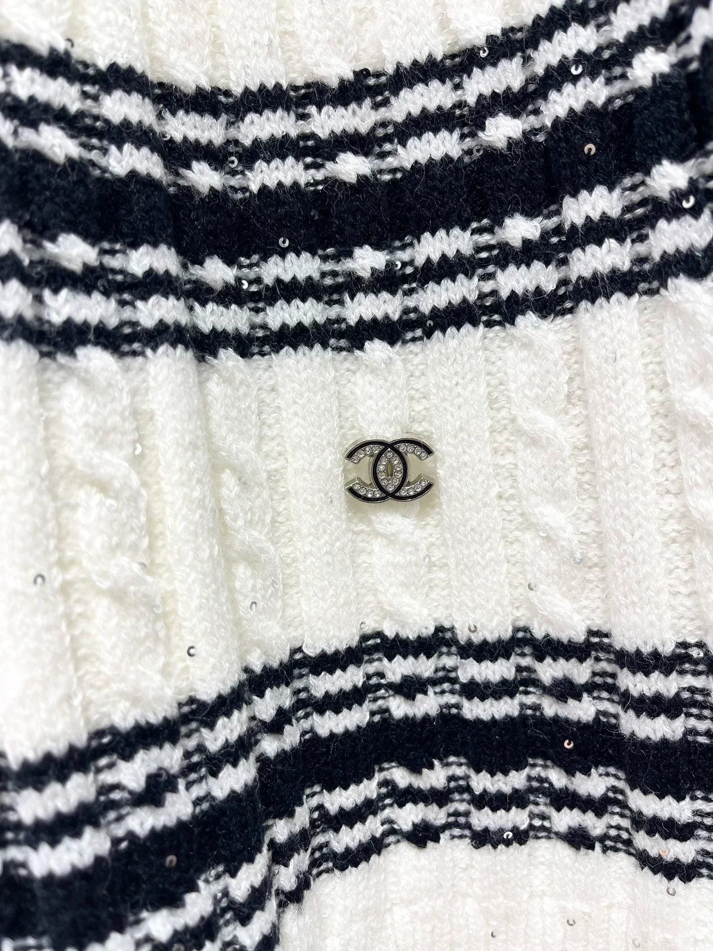 25fw Two piece striped collar set