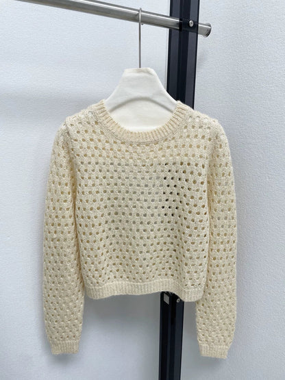 25fw new hollow knit sweater