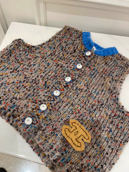 25fw Ni Cai Knitted Vest(vintage series)