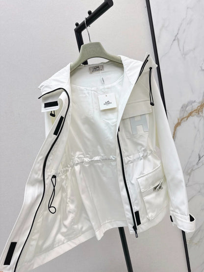 25fw Hooded windbreaker jacket