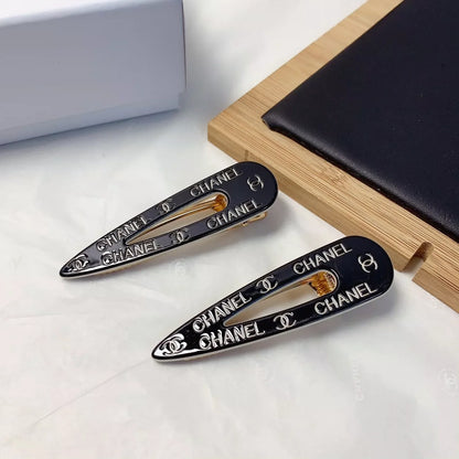 Acrylic logo hair clip