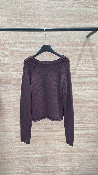 25fw Embroidered coarse knitted sweater(vintage series)