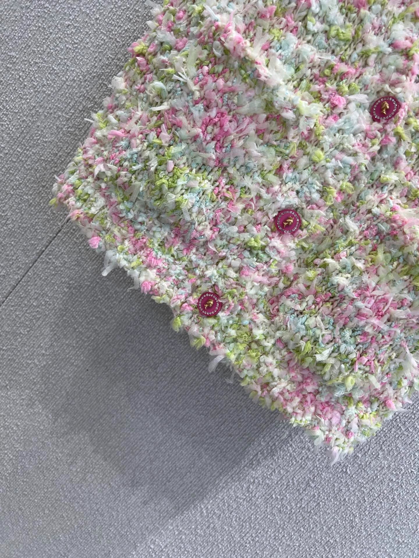 25fw Colorful macaron knitted vest（Medieval Series）