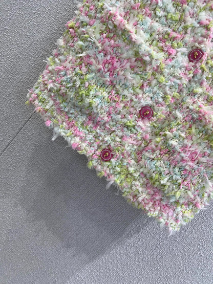 25fw Colorful macaron knitted vest（Medieval Series）