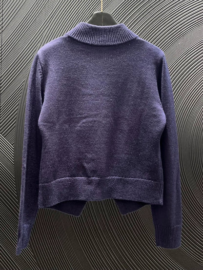 25fw Bow tie stand up collar sweater（Medieval Series）