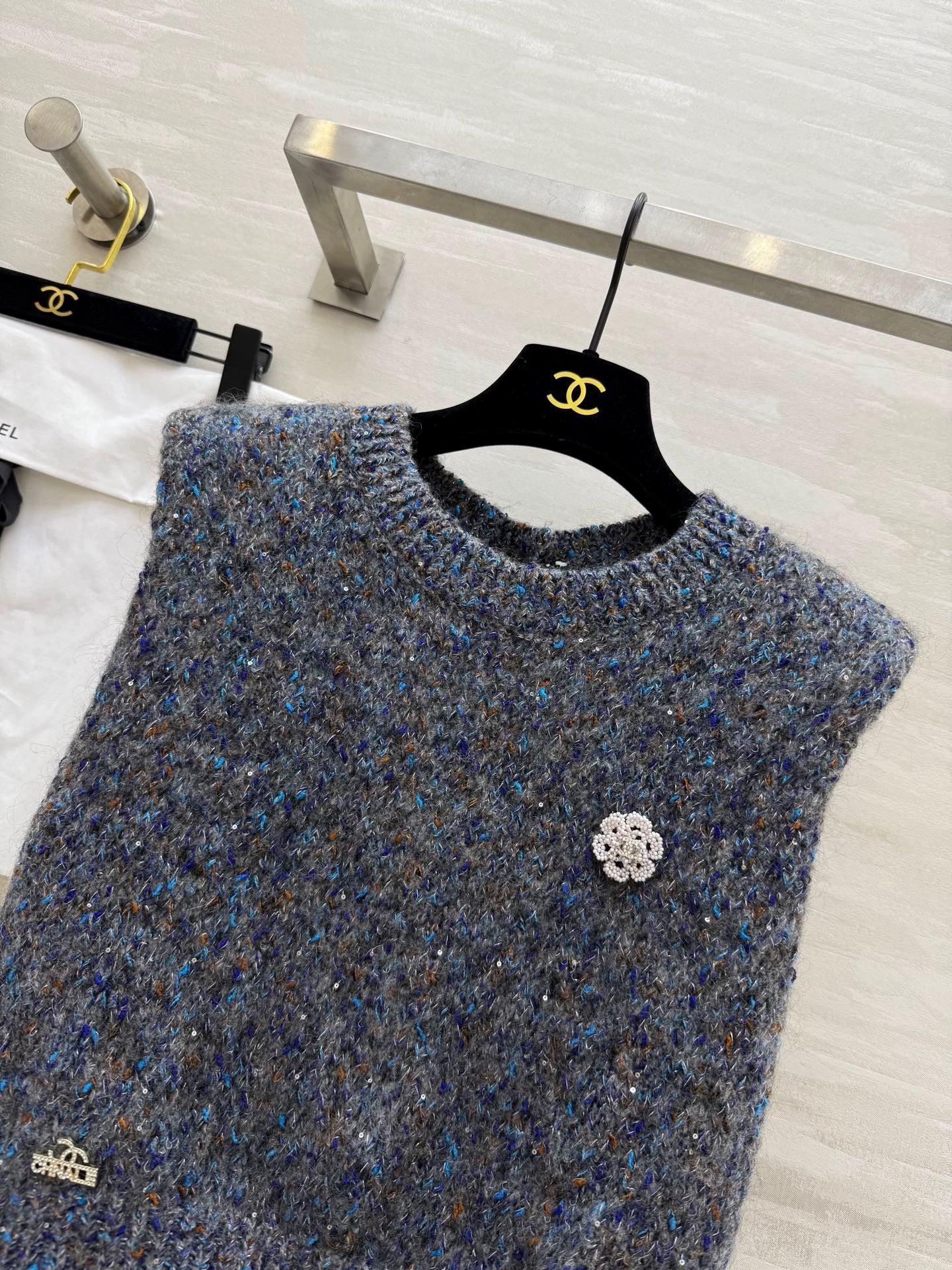 25fw Colorful reversible vest