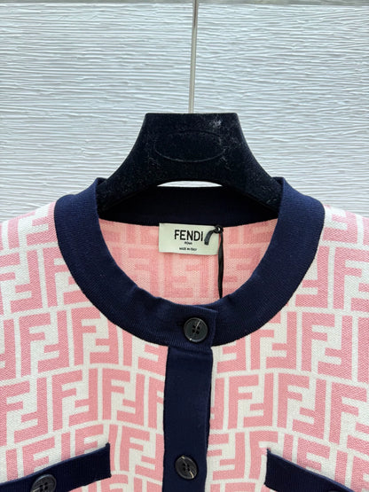 25fw Old flower knitted cardigan