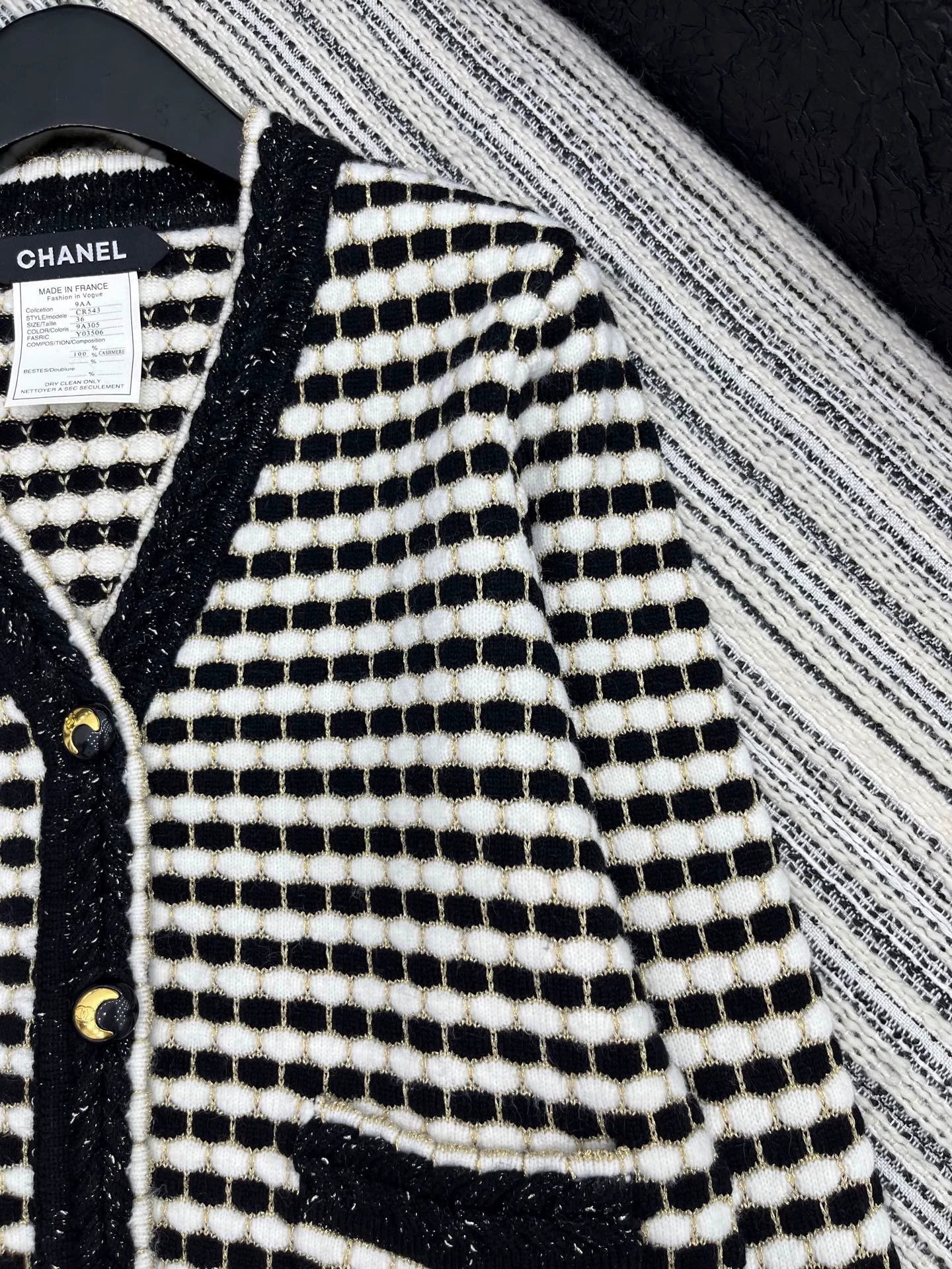 25fw Color blocking V-neck jacket