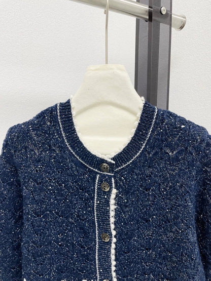 25fw Pearl embellished cardigan